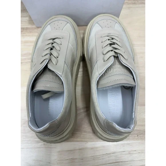 Maison Margiela MM6 Women's 39 US 9 Chunky Gambetta Sneakers Beige Shoes - Picture 4 of 10
